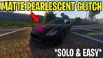 EASY* HOW TO PUT MATTE PEARLESCENT ON ANY CAR IN GTA 5 ONLIN