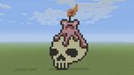 Minecraft Pixel Art - Skull Candle - YouTube