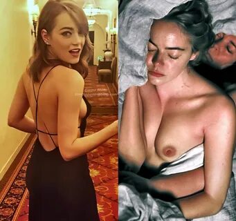 Emma Stone Nude & Sexy (1 Collage Photo) #TheFappening