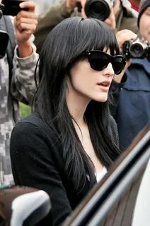 More Pics of Ashlee Simpson Long Straight Cut with Bangs (2 