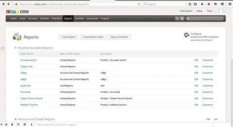 How to make A Report in Zoho CRM ? - Target Integration