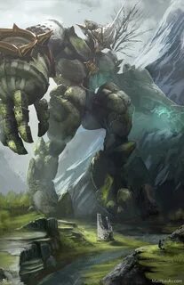 art Norrund, Mosshenge Colossus : DnD.