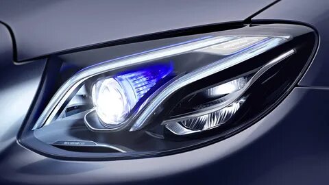 Устройство LED передней оптики на Mercedes E-class W213 + ви
