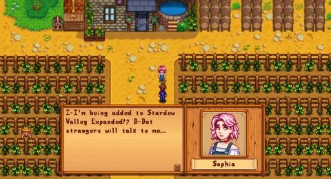 First look at Sophia coming this Christmas for Stardew Valle