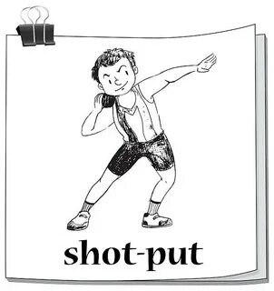 Clip Art Of Shotput Сток видеоклипы - iStock