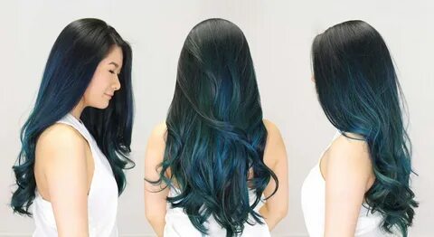 How I Got Teal Balayage Hair Halo Hair Studio Review Stay Ha