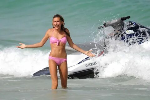 HAILEY BALDWIN in Bikini on the Beach in Miami - HawtCelebs