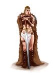 Female Human Greatsword Barbarian - Pathfinder PFRPG DND D&D