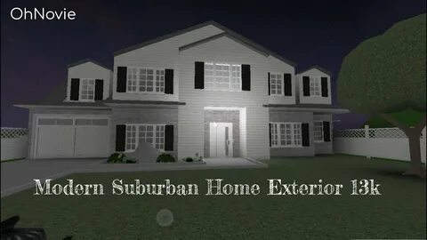 Bloxburg: Modern Suburban Home Exterior 13k - YouTube