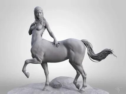 Centaur Girl , George Panfilov Girl sketch, Centaur, Female 