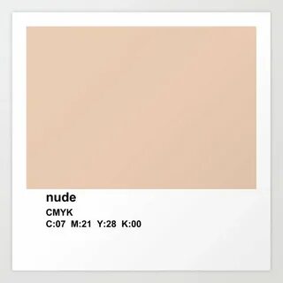 pantone, nude, CMYK colorblock Art Print by mintz mind Socie