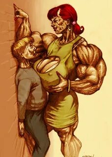 Pin on Muscle girl art