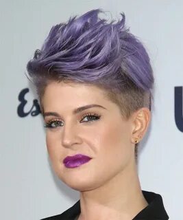 Kelly Osbourne Short Straight Formal Hairstyle - Purple Kell