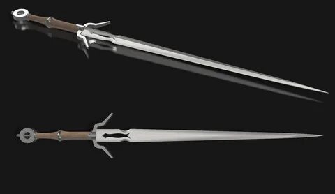3D STL print file for Ciri's Zireael Sword inspired by The W