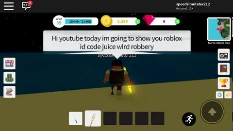 Roblox ID code juice world robbery - YouTube