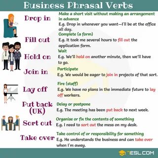 38 Useful Business Phrasal Verbs with Examples * 7ESL Englis