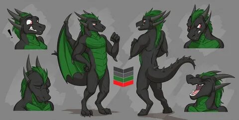 Dragon Fursona Ref Sheet Blank - Lejos Wallpaper