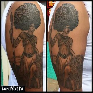 Black Queen African queen tattoo, African tattoo, Queen tatt