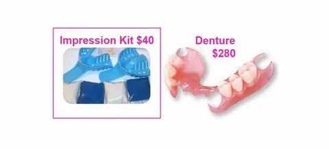 Dental Impression Kit Only Custom-Made Partial Dentures Etsy