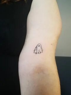 Lil ghost by Eli Ling at Short North Tattoo in Columbus OH S