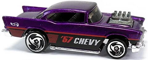 57 Chevy (exposed engine) - 73mm - 1984 Hot Wheels Newslette