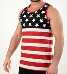 MEN'S STARS AND STRIPES TANK TOP American shirts, Pride shir