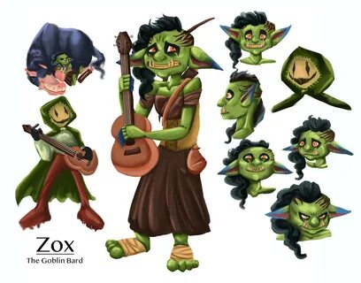 ArtStation - Zox the Goblin Bard