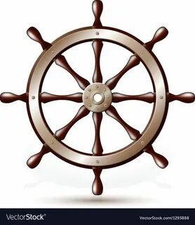 Vintage Ship Wheel Drawing - Фото база