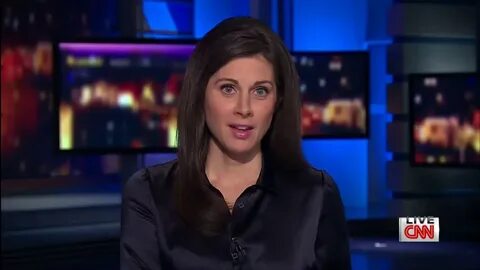 Ladies in Satin Blouses: Erin Burnett - black satin blouse