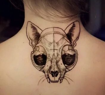 Cat skull with ears NEXT TATTOO!!! Cat skull tattoo, Animal 
