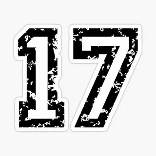 Sport Number 17 Stickers Redbubble