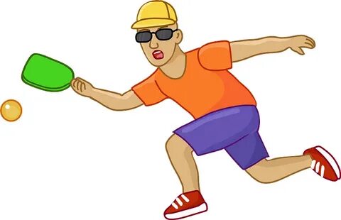 Pickleball player clipart. Free download transparent .PNG Cr