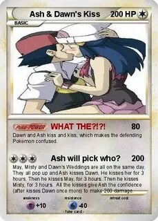 Pokémon Ash Dawn s Kiss - WHAT THE?!?! - My Pokemon Card
