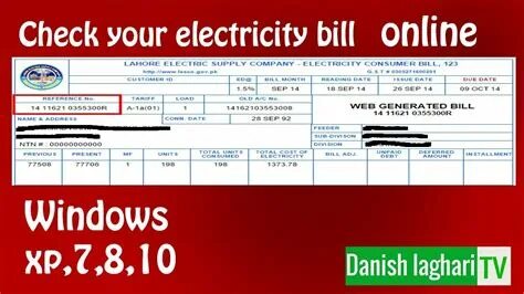 Check Electricity Bill Online - How to check Wapda LESCO Lah