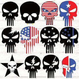 Pin by Alex Watson on shirts Punisher skull american flag, P