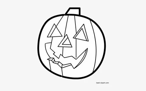 Black And White Jack O Lantern Clipart Free - Jack-o'-lanter