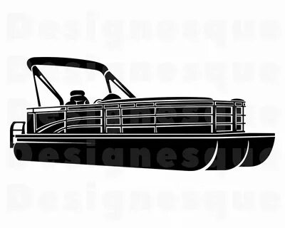 Library of pontoon boat silouette clip art royalty free libr