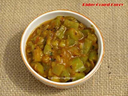 Ridge Gourd Curry - Vegetarian Recipes