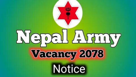 Nepal Army Vacancy 2078 - Enet Nepal
