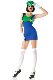 Sexy Miss Luigi Costume - Womens Costumes Womens Fancy Dress