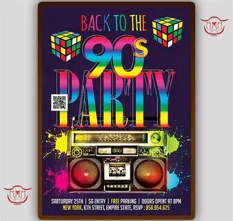 90's party Invitation 80's party invitations Etsy