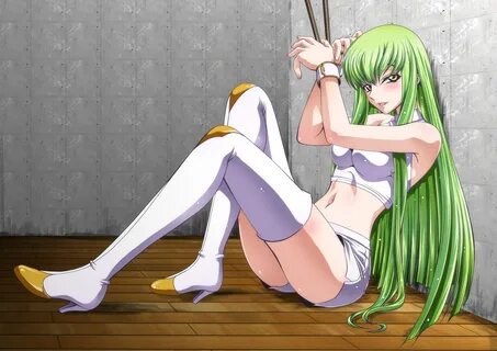 bondage boots breasts cc code geass green hair kaname aomame