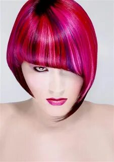 HOT pink hair Elumen hair color, Creative hair color, Pravan
