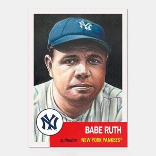 BABE RUTH TOPPS LIVING SET 2018 CARD FAC NEW YORK Large spec