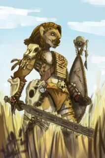 Gnoll Warrior by gerrd on DeviantArt Fantasy female warrior,