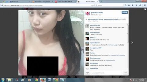Beredarnya foto bugil Pamela Safitri di akun instagram membuat heboh dunia ...