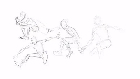 SPEED DRAW - Jumping Poses - YouTube