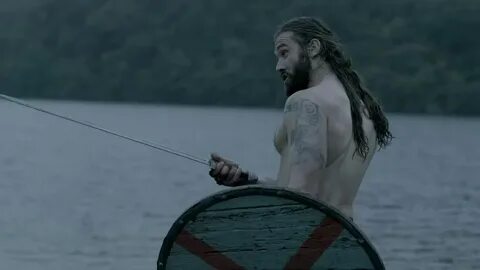 ausCAPS: Alexander Ludwig and Clive Standen shirtless in Vik