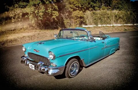 1955 CHEVY BEL AIR CONVERTIBLE custom tuning hot rods rod ga