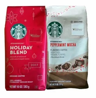 Starbucks Peppermint Mocha and Holiday Blend Bundle (2 Items